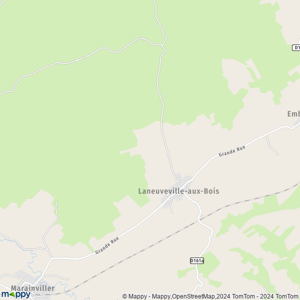 La carte pour la ville de Laneuveville-aux-Bois 54370