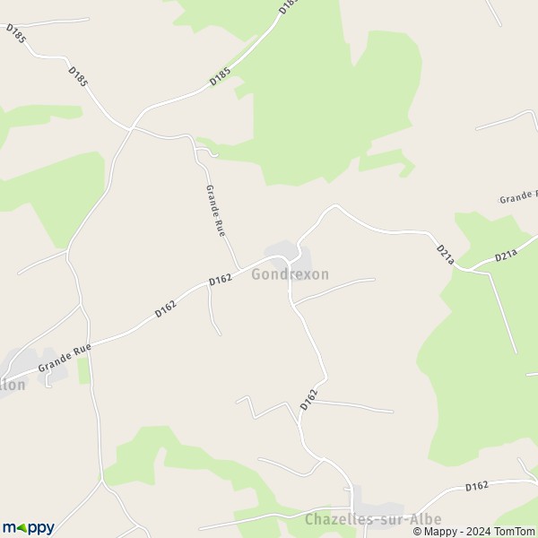 La carte pour la ville de Gondrexon 54450