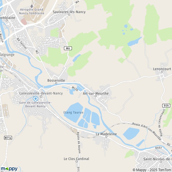 La carte pour la ville de Art-sur-Meurthe 54510