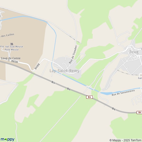 La carte pour la ville de Lay-Saint-Remy 54570