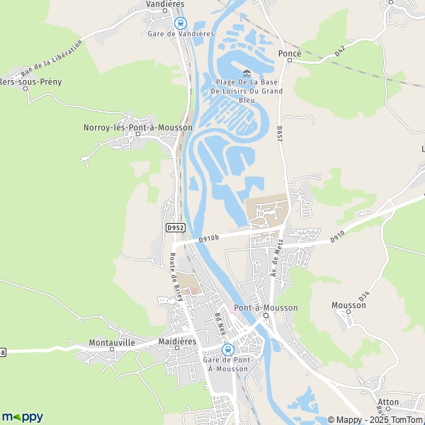 Carte Z.A.C. du Breuil, 54700 Pont-à-Mousson