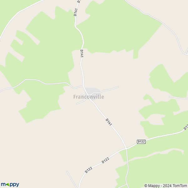 La carte pour la ville de Franconville 54830