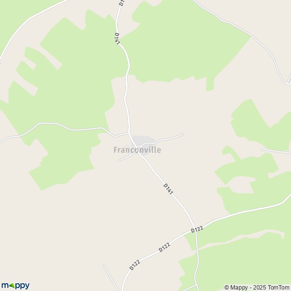 La carte pour la ville de Franconville 54830