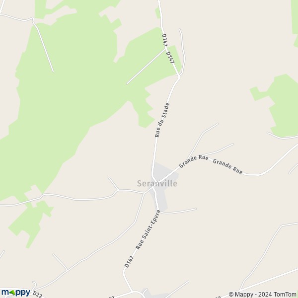 La carte pour la ville de Seranville 54830