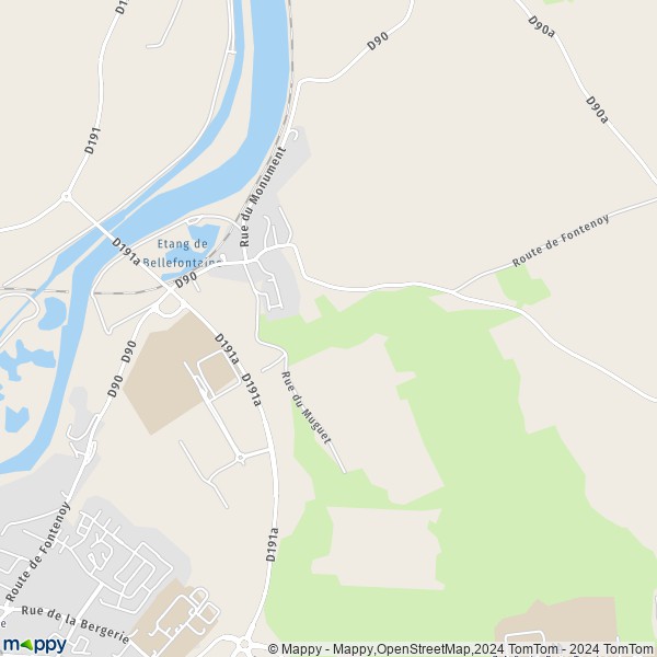 La carte pour la ville de Fontenoy-sur-Moselle 54840