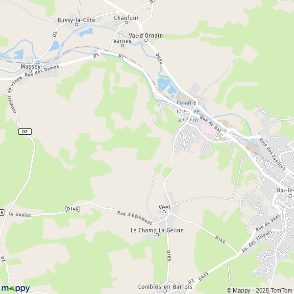 Carte Véel, 55000 Fains-Véel