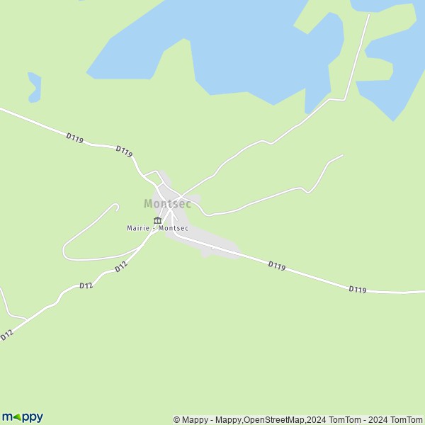 La carte pour la ville de Montsec 55300