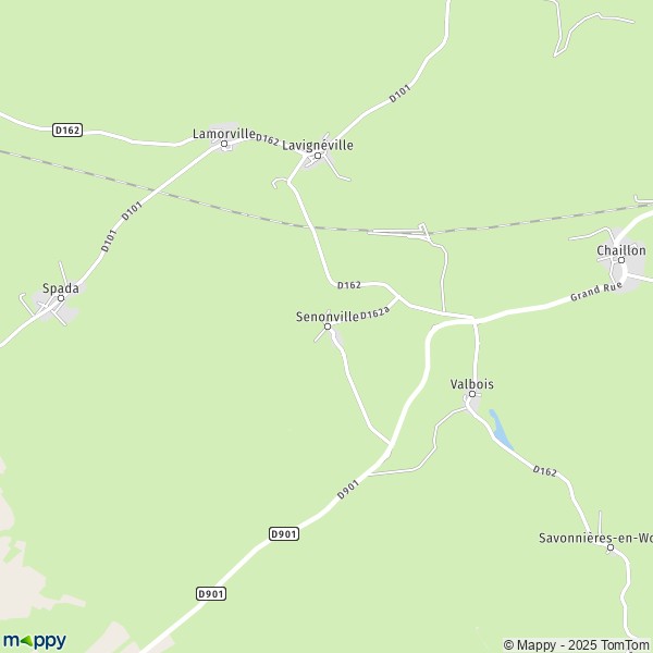 Carte Senonville, 55300 Valbois