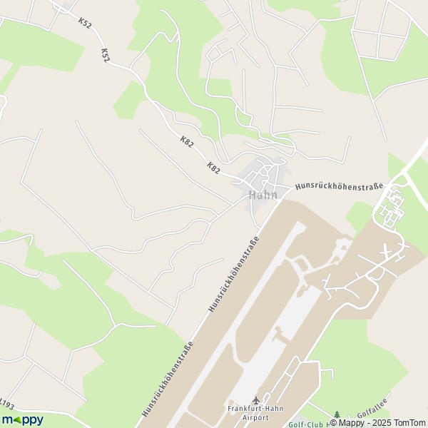 La carte pour la ville de 55483-56850 Hahn