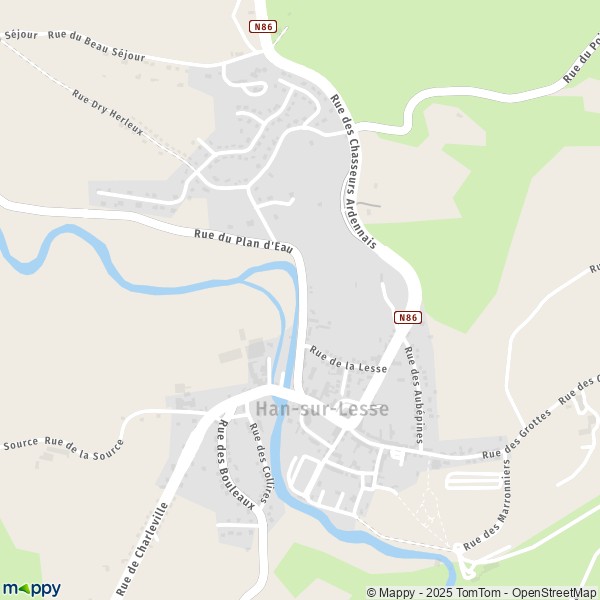 Carte Han-sur-Lesse, 5580 Rochefort
