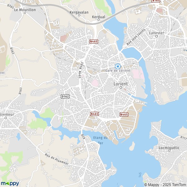 Carte Z.A.C. de la Cardonnière, 56100 Lorient