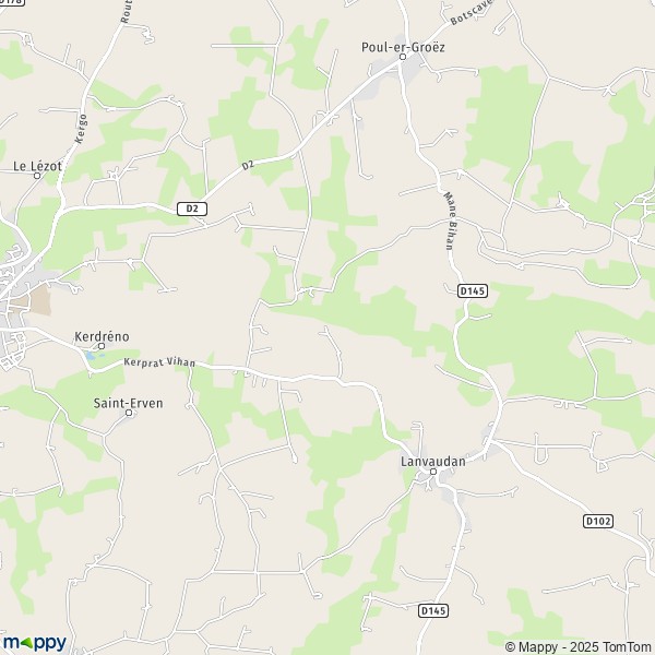 Carte La Vigne, 56240 Plouay