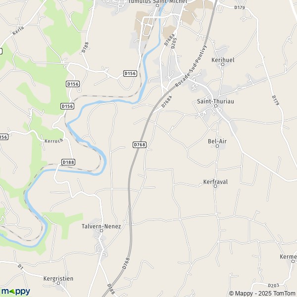 Carte Kerlebost, 56300 Saint-Thuriau