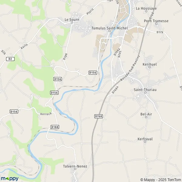 Carte Le Roc'h, 56300 Saint-Thuriau