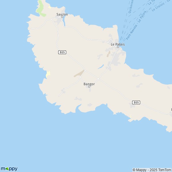 La carte pour la ville de Bangor 56360