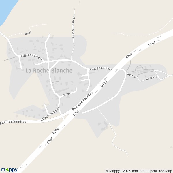 Carte La Roche Blanche, 56370 Sarzeau