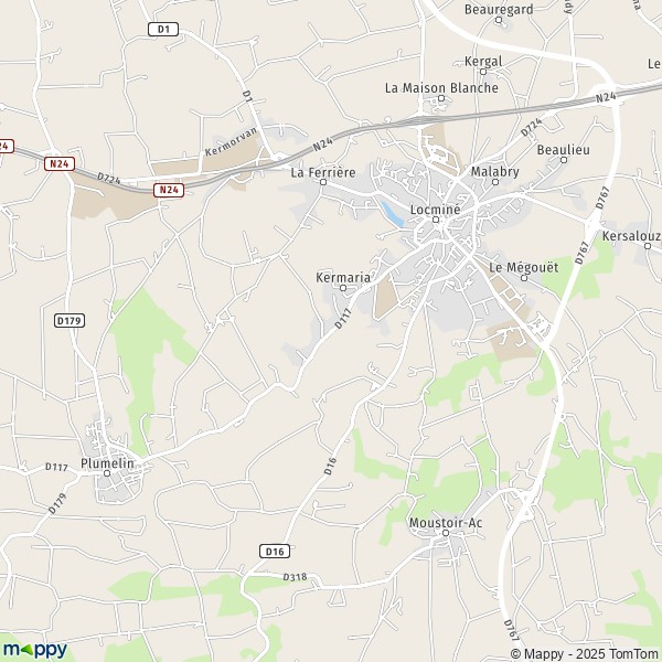 Carte La Cantine, 56500 Plumelin