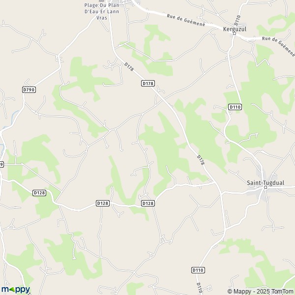 Carte Coët er Bigot, 56540 Saint-Tugdual