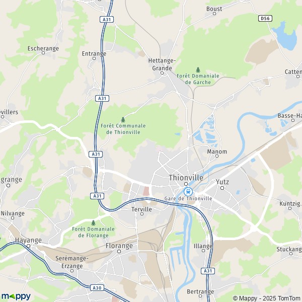 Carte Espace Cormontaigne, 57100 Thionville