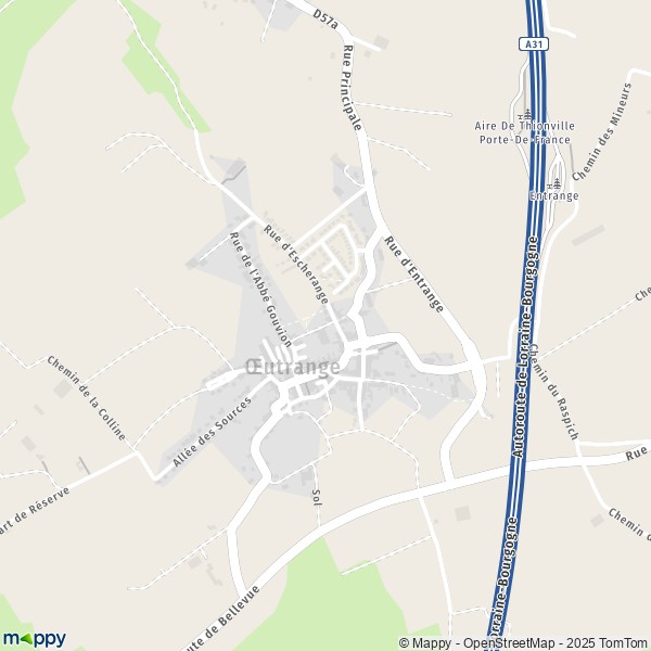 Carte Oeutrange, 57100 Thionville