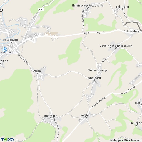 Carte Sainte-Marie, 57320 Château-Rouge