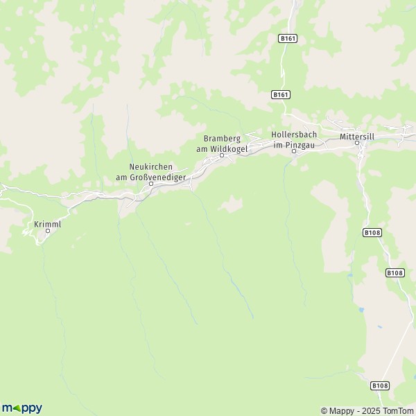 La carte pour la ville de Bramberg am Wildkogel 5733-5741