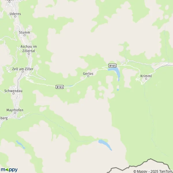 La carte pour la ville de Gerlos 5742-6281