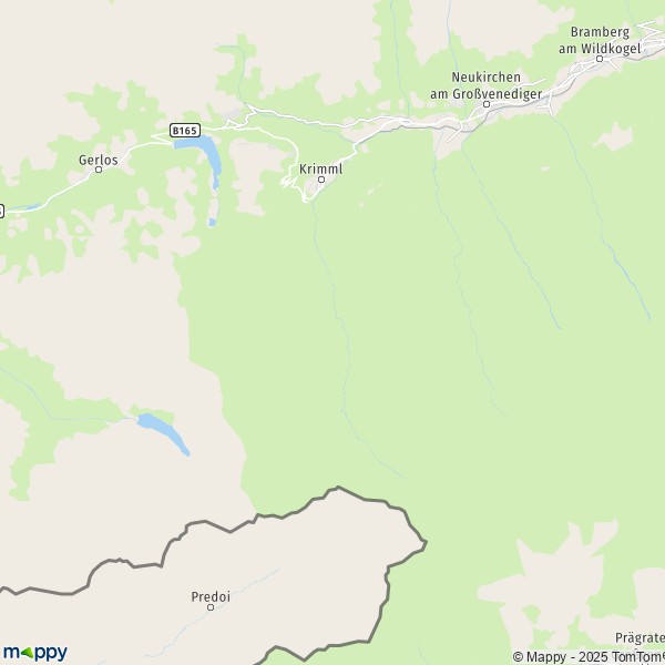 La carte pour la ville de Krimml 5743
