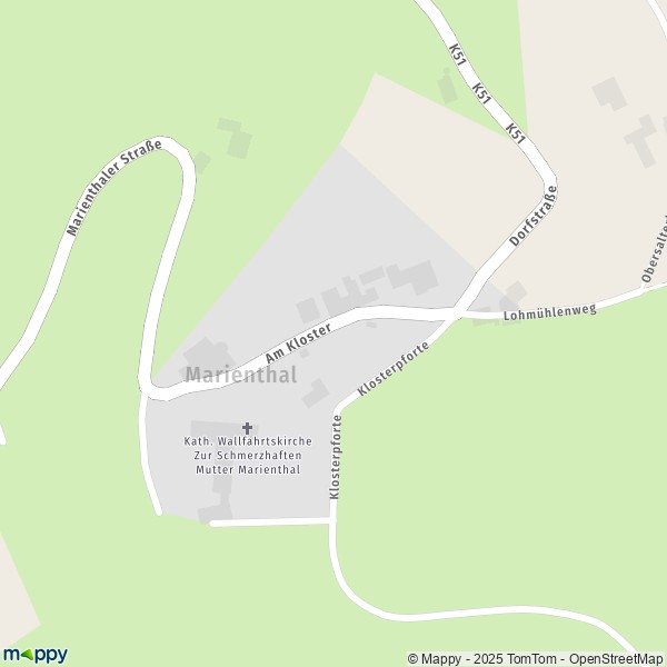 Carte Marienthal, 57577 Seelbach bei Hamm (Sieg)