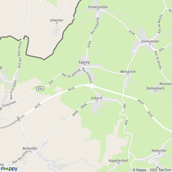 La carte pour la ville de Epping 57720