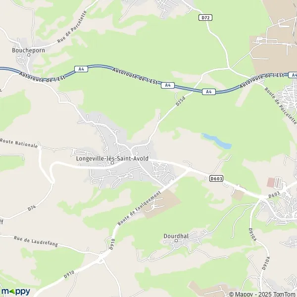 Plan LongevillelèsSaintAvold carte de LongevillelèsSaintAvold (57740) et infos pratiques