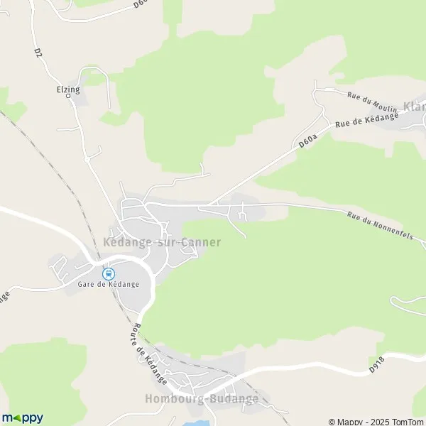 Plan KédangesurCanner carte de KédangesurCanner (57920) et infos