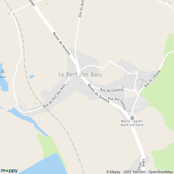 Carte Le Port des Bois, 58160 Saint-Ouen-sur-Loire