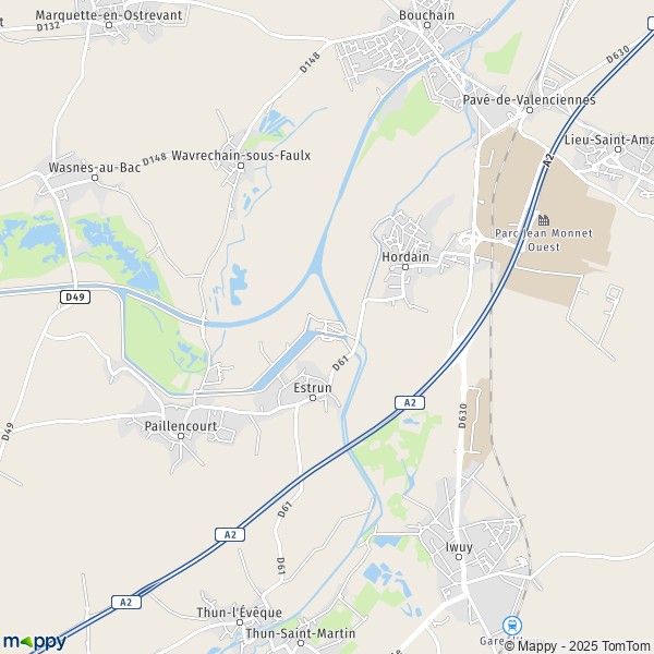 Carte Le Bassin Rond, 59111 Bouchain