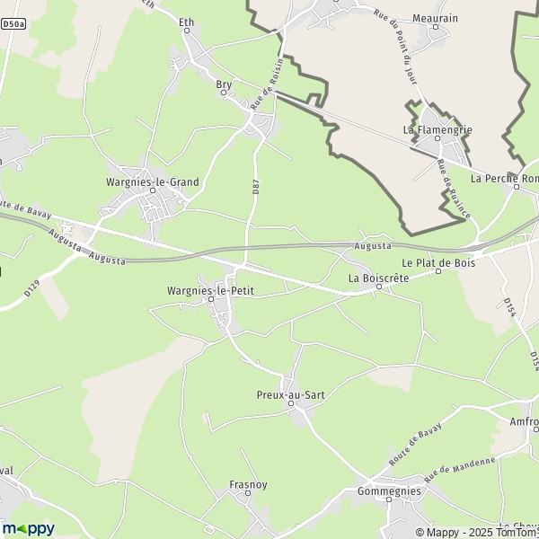 La carte pour la ville de Wargnies-le-Petit 59144