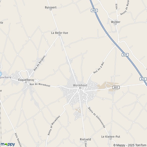 Carte Saint-Joseph, 59470 Wormhout
