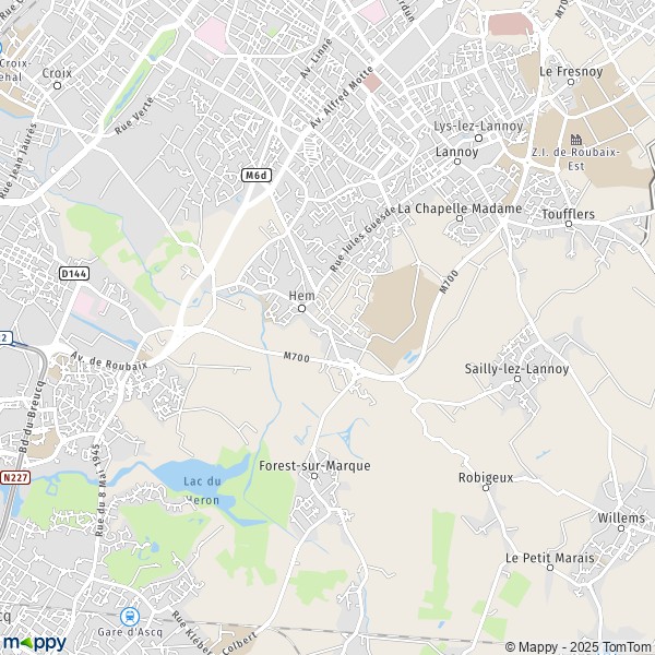 Carte La Place, 59510 Hem