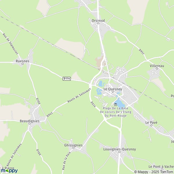 La carte pour la ville de Le Quesnoy 59530