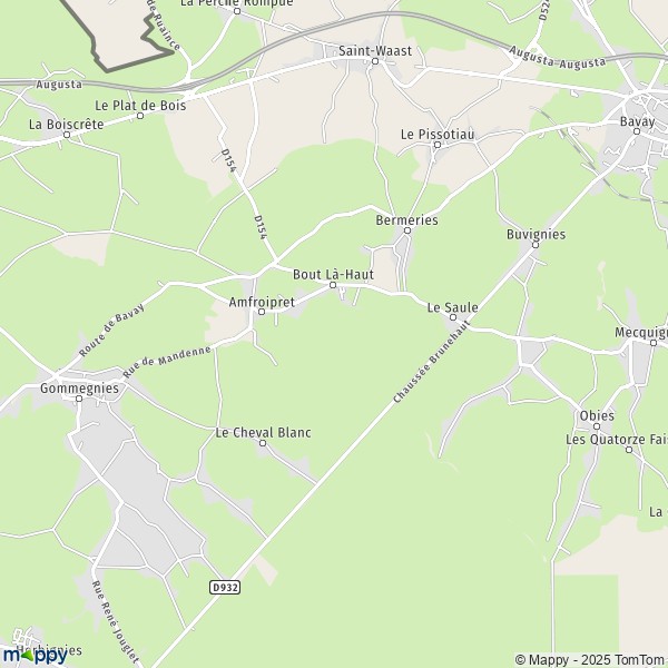 Carte Les Galères, 59570 Bermeries