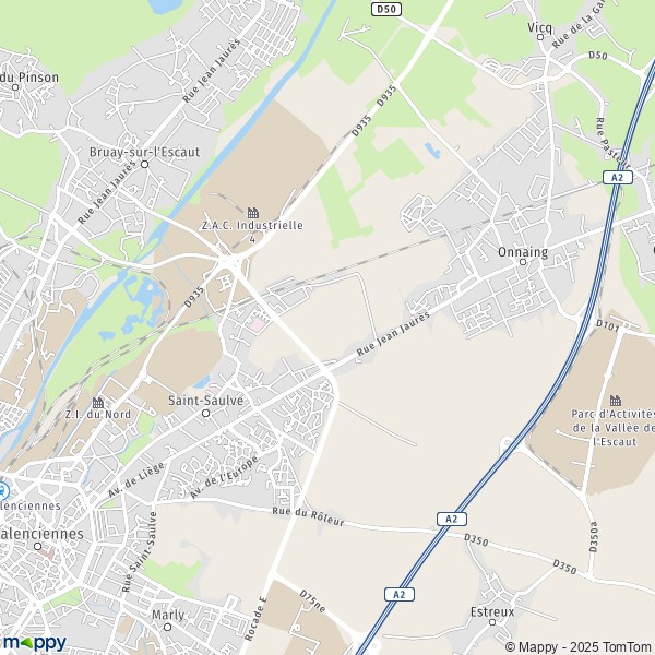 Plan saint-saulve carte saint-saulve  59880  infos pratiques