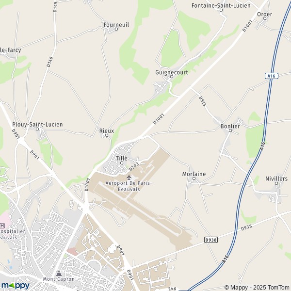 Carte Z.I. Le Haut Villé, 60000 Beauvais