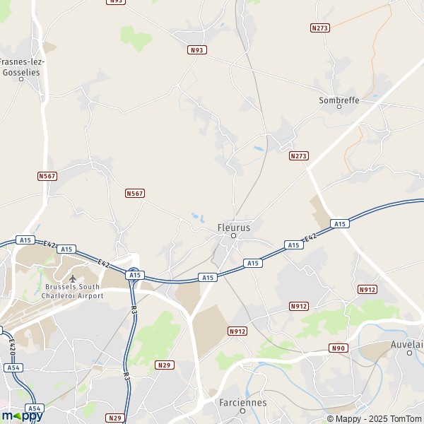 La carte pour la ville de 6041-6240 Fleurus