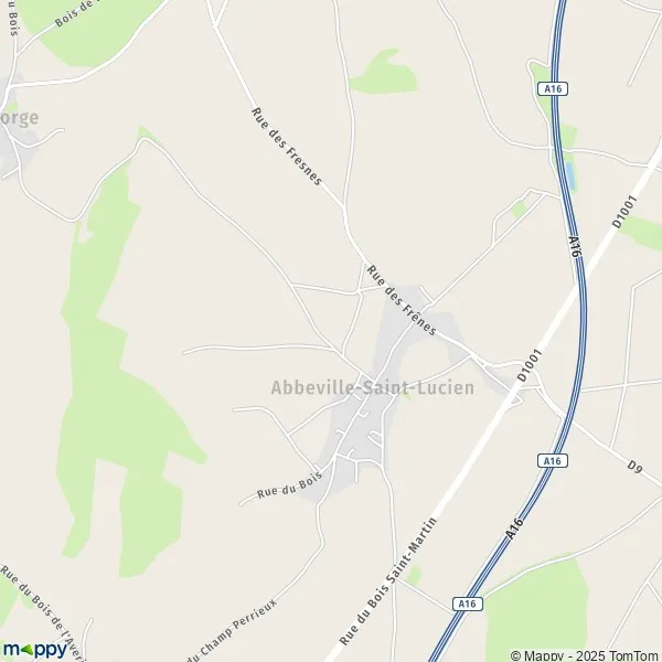 Plan AbbevilleSaintLucien carte de AbbevilleSaintLucien (60480