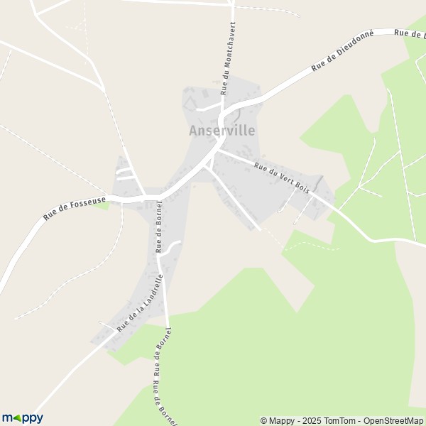 Carte Anserville, 60540 Bornel