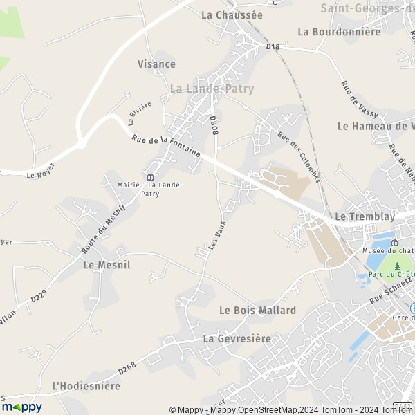 La carte pour la ville de La Lande-Patry 61100