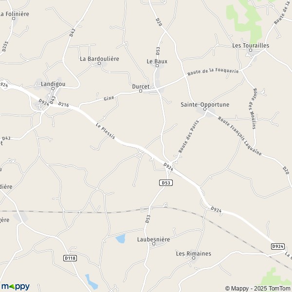 Carte Le Parsauque, 61100 Durcet
