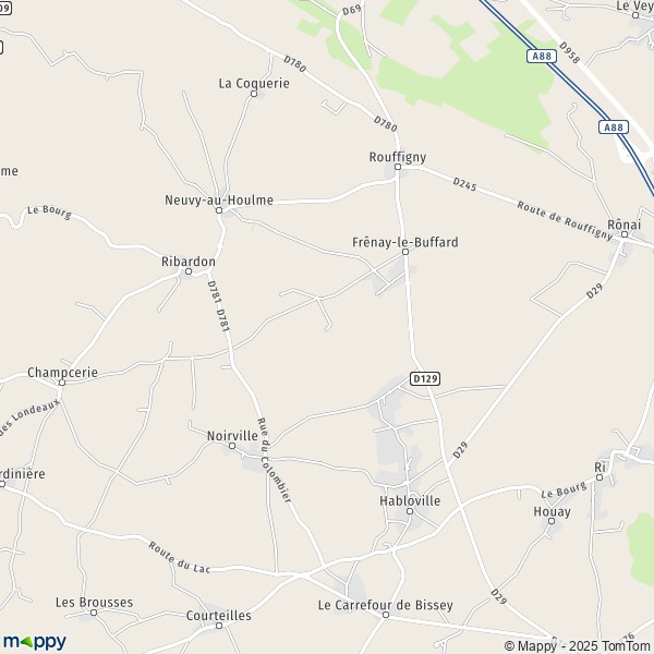 Carte La Commune, 61210 Neuvy-au-Houlme