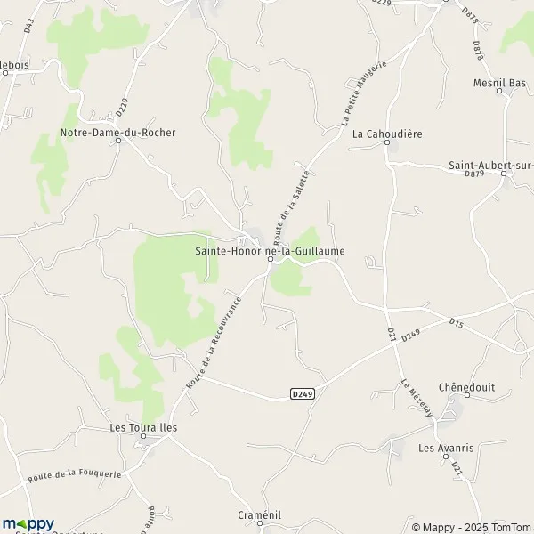 Plan SainteHonorinelaGuillaume carte de SainteHonorinela