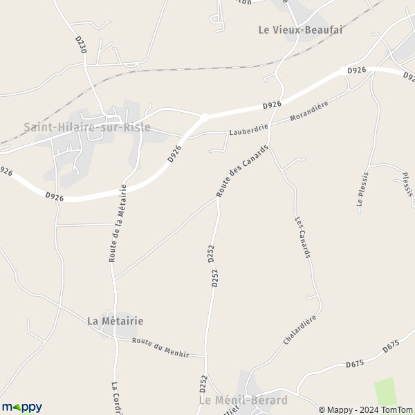 La carte pour la ville de Saint-Hilaire-sur-Risle 61270