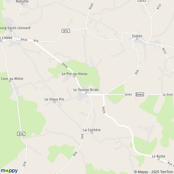 Carte les Écuries du Bois, 61310 Le Pin-au-Haras